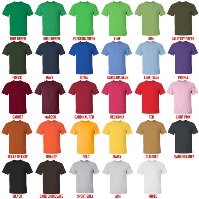 t shirt color chart - Stevie Nicks Shop