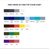 tank top color chart - Stevie Nicks Shop